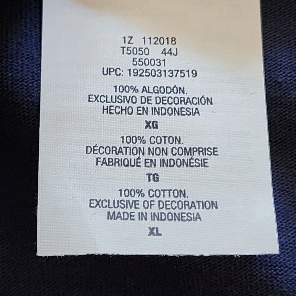 Champion Mens Navy T-Shirt XL Short Sleeve 100% Cotton New With Tag Authentic - Picture 10 of 14